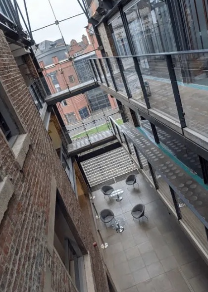 The atrium of the i6 building on Charlotte Square, Newcastle, home of Zynk