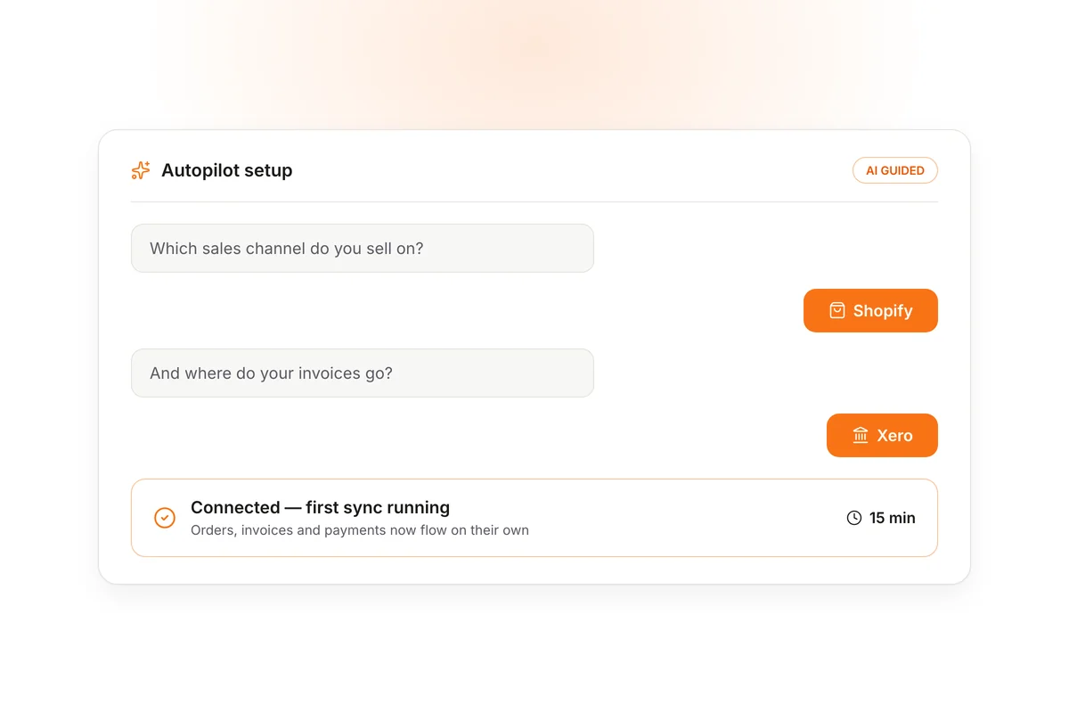 Your integration ready in 15 minutes
